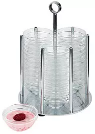 APS Schälchen-Spender Medium Set inkl. 36 Glasschälchen 75 mm