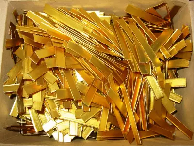 Verschluss-Clipse gold 50 x 8 mm
