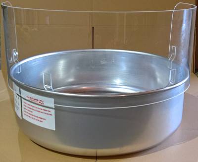 Candyman Acrylglas-Hygieneschutz passend zu Aluwanne 65 cm für Zuckerwattemaschinen