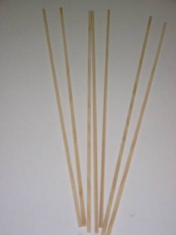500 Zuckerwattestäbe vierkant Holzstäbe für Zuckerwatte original eckig 4x4x300mm 