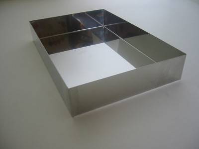 Candyman Ausstellblech Edelstahl 300 x 200 x 50 mm
