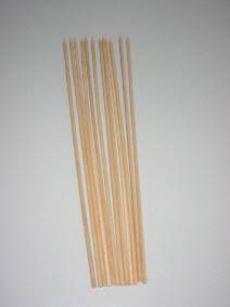 Candyman Buchen-Rundstäbe Fruchtstäbe RS303BU 300 x 3,2 mm einseitig spitz 6000 Stück