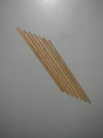 Candyman Buchen-Rundstäbe Waffelstäbe R155BU 150 x 5 mm stumpf 4500 Stück
