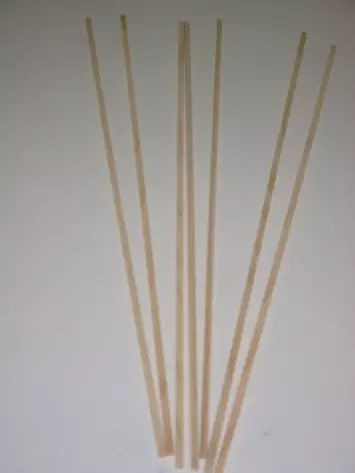 Candyman Weichholz-Vierkantstäbe Zuckerwattestäbe 40V 380 x 4 x 4 mm stumpf 4800 Stück