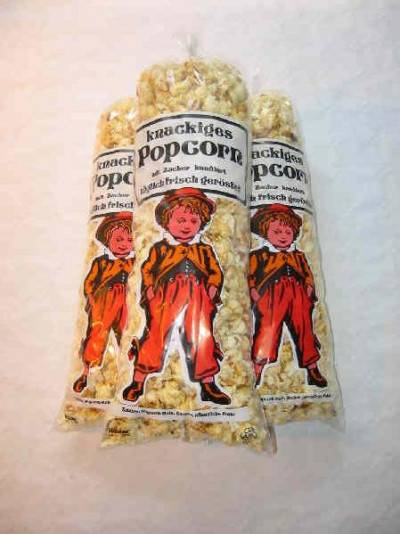 1000 Popcorn Tüten Polybeutel Folien Flach-Beutel Abreißbeutel mittel ca 1,5L 