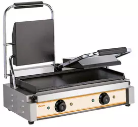 Bartscher Elektro-Doppel-Kontaktgrill mit glatten Grillplatten
