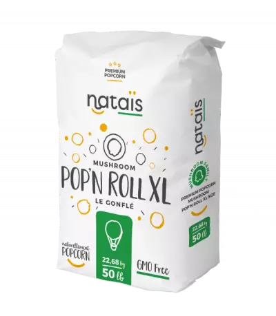 Popcornmais Premium Mushroom Pop n Roll XL 22,68 kg 3D-SAC-PNRXL-50lb
