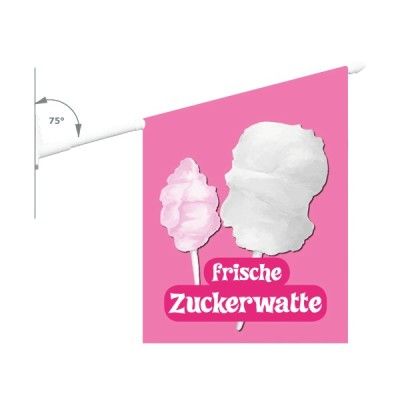 Werbe-Fahne zuckerwattefahne