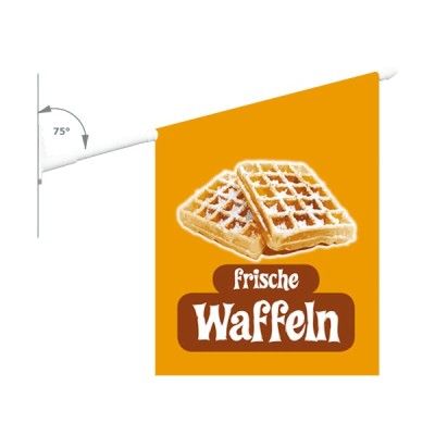 Werbe-Fahne waffelnfahne