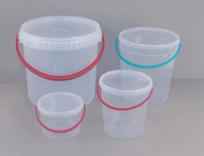 XXL PP-Kunststoffeimer 33 Liter, inkl. Deckel & Henkel (20 Stück) Eimer