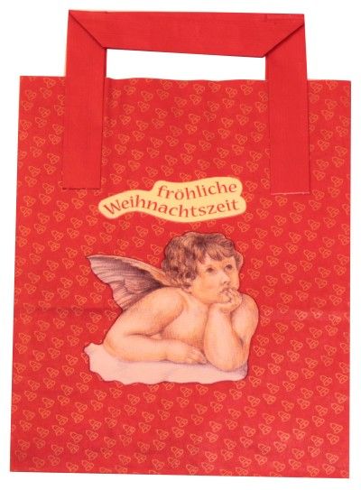 Papier-Tragetaschen Engel rot engelrot