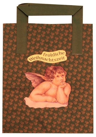 Papier-Tragetaschen Engel grün engelgruen